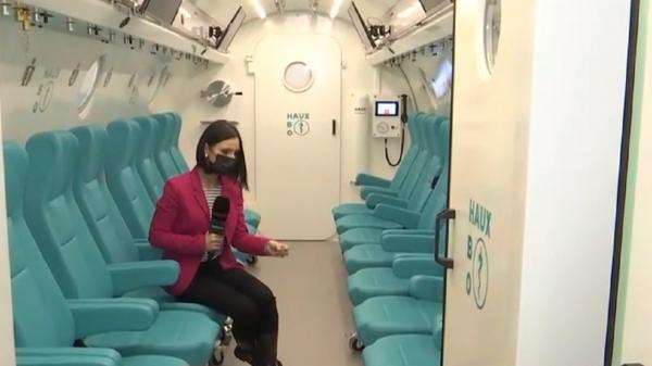 Recuperare post-Covid cu ajutorul unei camere hiperbare. Pacienţii primesc oxigen în concentraţie de 100%