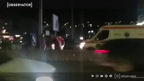 O ambulanţă care transporta organe umane a fost implicată într-un groaznic accident în Cluj