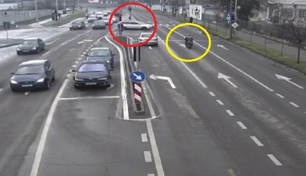 Camerele de trafic surprind momentul în care un motociclist este spulberat la Timişoara, de un şofer