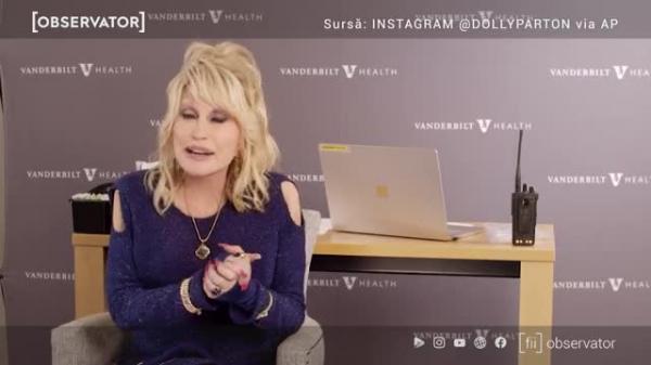 Dolly Parton s-a vaccinat cu serul Moderna pentru care a donat 1 milion de $. Mesajul pro-vaccinare transmis americanilor