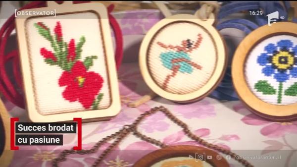 O tânără din Timişoara şi-a transformat pasiunea pentru broderie în afacere: "Deşi poate părea uşor, munca este una migăloasă"