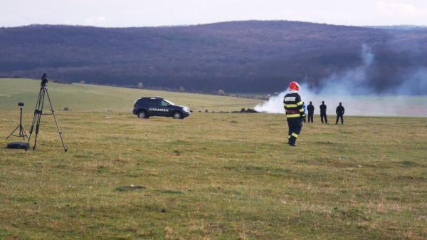 Val de anchete după prăbușirea avionului militar Mig21 Lancer