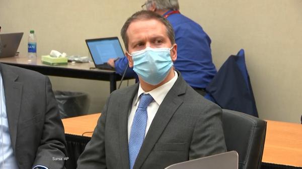 Derek Chauvin, poliţistul găsit vinovat de uciderea lui George Floyd, riscă 75 de ani de închisoare