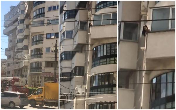 O joacă pe balcon se putea transforma într-o tragedie. Cum a fost filmată o fetiță de opt ani din Baia Mare