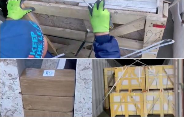 Captură istorică de heroină, în România. Peste 1.400 de kilograme au fost descoperite în portul Constanţa