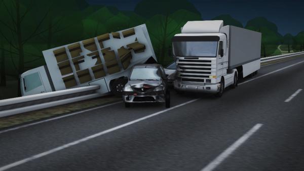 Animaţie grafică: Cum a avut loc accidentul de pe autostrada Bucureşti-Piteşti, în care un voluntar la Salvamont a murit pe loc: "Am auzit pernele bubuind"