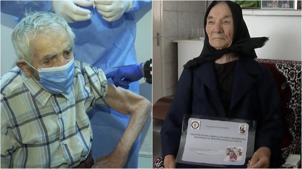 Vaccin la 100 de ani: Lecţia de civism dată de doi bătrâni români care au supravieţuit celui de-Al Doilea Război Mondial