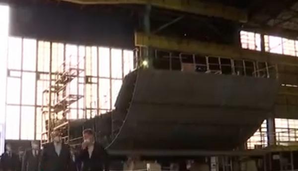 Navă militară pentru Marina Regală a Ţărilor de Jos, fabricată pe Şantierul Naval din Galaţi