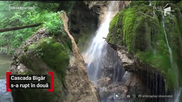 Soarta cascadei Bigăr a ajuns subiect de dezbatere în Parlamentul European: Defrişările ar fi provocat prăbuşirea