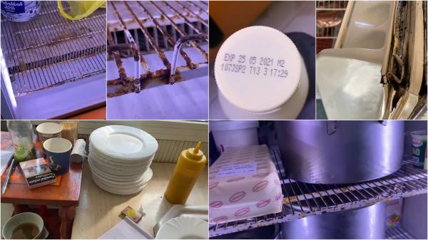 Control la micii de la Dedulești: 4 din 5 operatori au fost închiși temporar, zeci de kilograme de mâncare confiscate. ”Haideți că ați făcut-o cu frigiderul...”