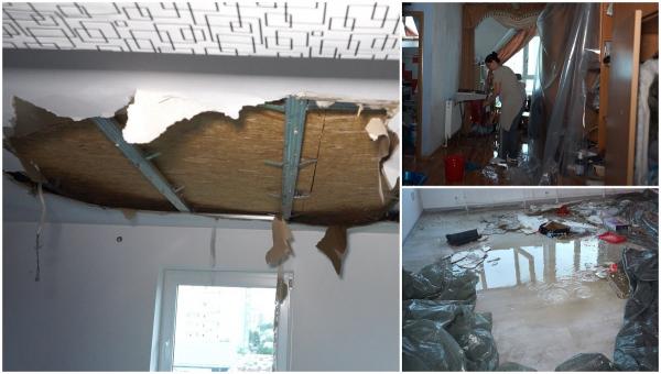 Disperare pentru 12 familii din Suceava, după ce vijelia a smuls acoperişul blocului: "Am de plătit 30 de ani la apartamentul ăsta"