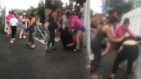 Bătaie surprinsă în faţa şcolii numărul 1 din Pantelimon. Preocuparea agresoarelor: Locul cel mai bun în care să îşi bată victima