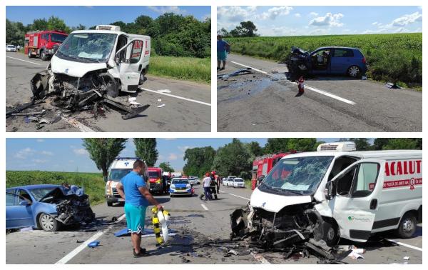 Soţ şi soţie morţi într-un cumplit accident în Iaşi. Momentul impactului surprins de o cameră de bord