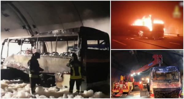 Şofer devenit erou, în Italia. A salvat 25 de copii dintr-un autobuz cuprins de flăcări, într-un tunel din Lecco
