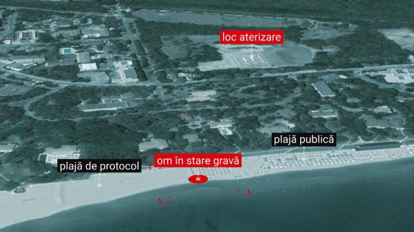 Tragedie evitată în ultima clipă: Salvat de o asistentă aflată pe plajă, în timp ce elicopterul nu a putut ateriza în apropiere. "Mi se pare că a fost întârziat tratamentul"