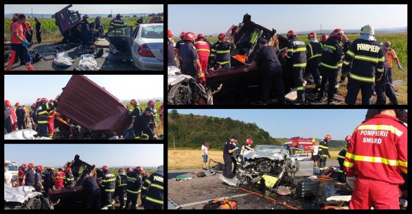 "Tată, zi-mi că e un vis". Asta a mai apucat să întrebe băiatul şoferului microbuzului, care şi-a pierdut mama, sora şi bunicile, în cumplitul accident din Bacău înainte de a leşina