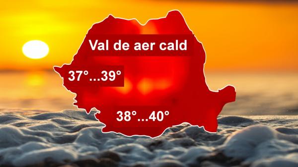 Vreme ca în Africa în România, aerul va deveni aproape irespirabil. Temperaturi resimțite de 60° Celsius, la soare