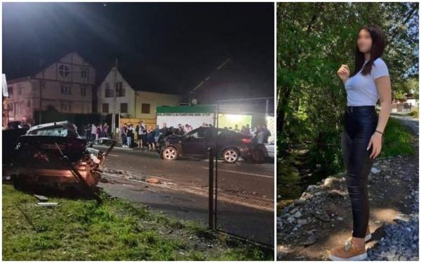 Yasmina a murit în mașina condusă de iubitul ei, noaptea trecută, pe un drum din Borșa. Fata de 14 ani a pierit strivită între două BMW-uri