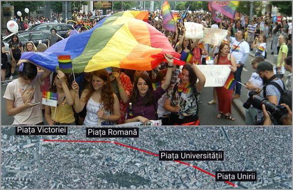Primăria Capitalei a acceptat traseul pentru Bucharest Pride. În aceeaşi zi are loc şi Marşul Normalităţii