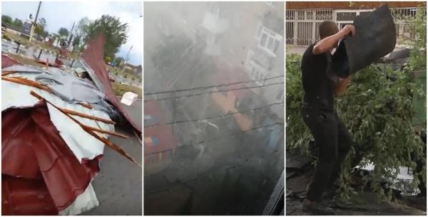 Ploile torențiale şi vijeliile au făcut ravagii în ţară: "Tornadă ce n-a fost niciodată! Aşa ceva nu s-a mai văzut la noi în Oltenia"