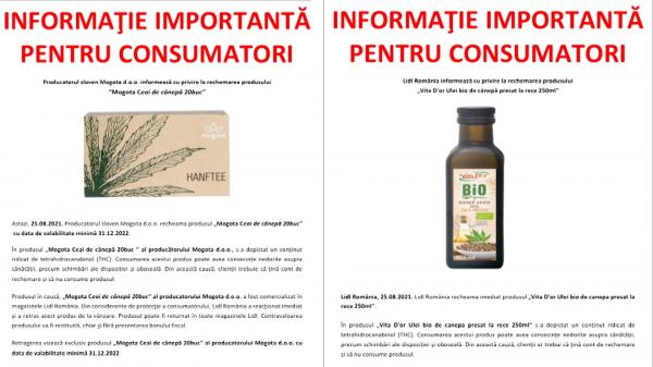 Produse pe bază de cânepă retrase dintr-un renumit centru comercial, din cauza conţinutului de THC