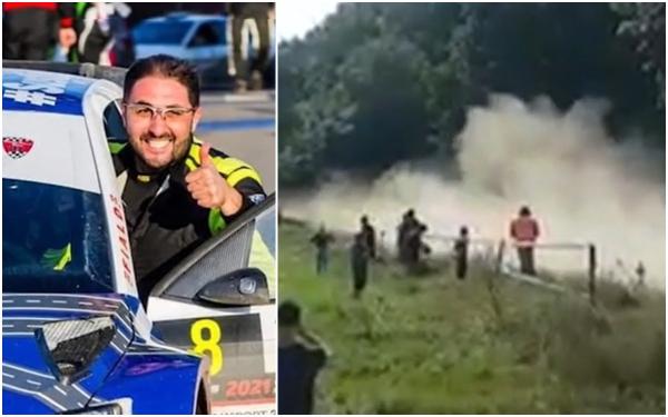 Filmul accidentului violent de la Raliul Iașiului. Unul dintre cei mai buni piloţi ai României ar fi pierdut controlul volanului şi a intrat într-un cap de pod