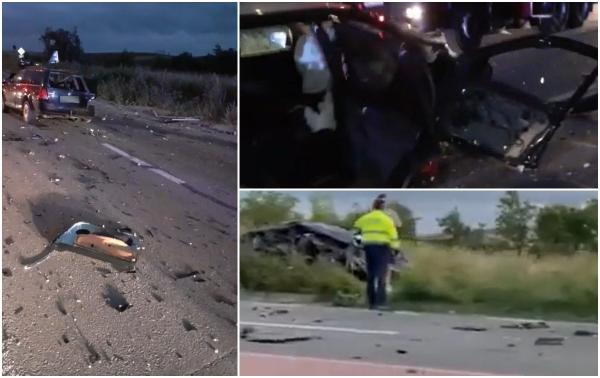 Impact devastator pe o şosea din Cluj: O persoană a murit. Bucăţi din maşini, împrăştiate pe sute de metri