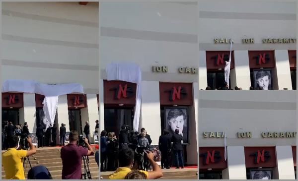 Moment stânjenitor la ceremonia de redenumire a Sălii Mari a TNB în Sala Ion Caramitru. Florin Cîţu: "Este un gest mic, dar este un simbol prin care noi ne arătăm recunoştinţa"