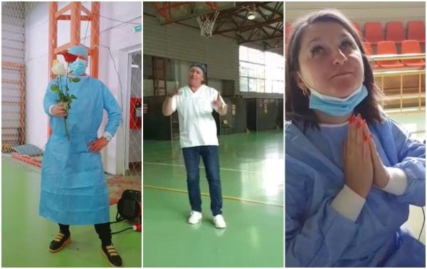 Petrecere cu manele într-un centru de vaccinare din Botoşani. Cadrele medicale fac filmuleţe şi le postează pe TikTok