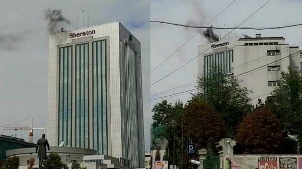 Incendiu la un hotel din Centrul Capitalei. Poliţiştii au deschis o anchetă