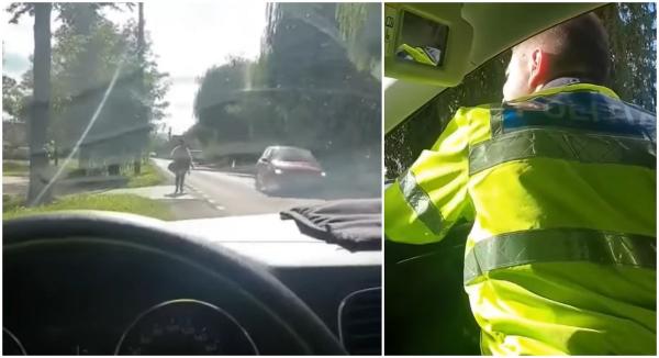Polițiști din Covasna, glume proaste pe seama trecătorilor: "Treci pe partea ailaltă! Eşti prea mare, nu mai vede radarul de tine"
