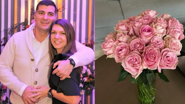 Toni Iuruc, surpriză pentru Simona Halep de ziua ei: 30 de trandafiri roz, primul cadou în ziua în care sportiva a împlinit 30 de ani