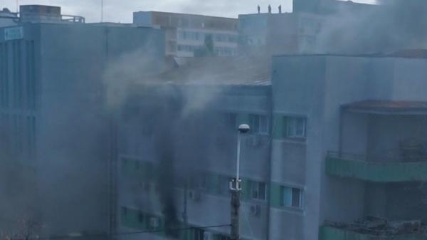 Incendiul de la Spitalul de Boli Infecţioase din Constanţa. Imagini surprinse de martori la puţin timp de la tragedie