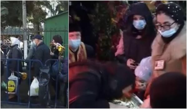 Sfântul Mina, al treilea pelerinaj în ultimele 2 săptămâni, în Capitală. Pelerinii au aşteptat ore în şir, în frig, pentru a se ruga la moaşte