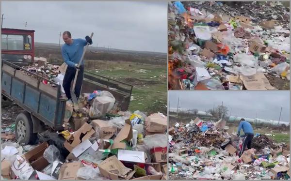 Un lider PNL din Dolj îşi obligă angajaţii să arunce gunoiul de la magazinele sale pe un câmp şi să îi dea foc: "Erau din curtea lu' mama"