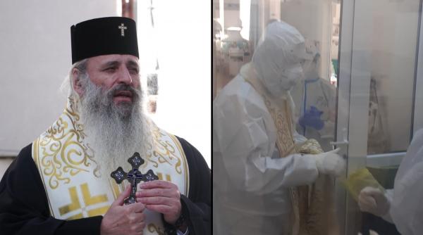 ÎPS Teofan s-a îmbrăcat în combinezon și a mers la pacienții COVID în stare gravă, la Spitalul "Sf. Parascheva" din Iași