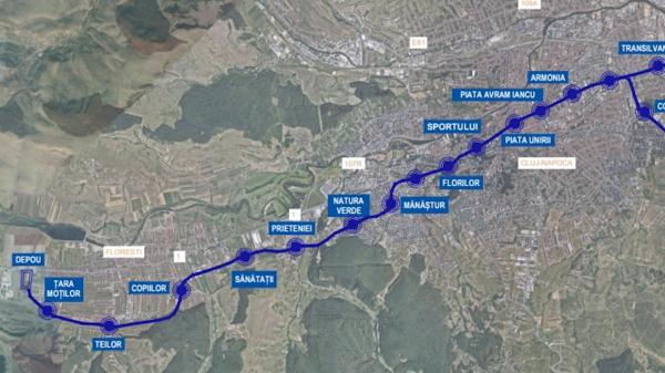 Construirea metroului din Cluj, votată astăzi în Consiliul Local. Posibilul traseu al noului mijloc de transport