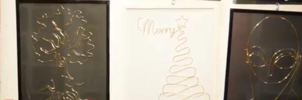 Artă, cu sârma şi patentul. Un bărbat din Prahova crează adevărate opere de artă doar cu un fir de cupru