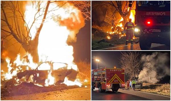 Georgiana a ars de vie în mașină, pe un drum din Ialomița. De la începutul anului, tânăra ar fi încercat să se sinucidă de 7 ori