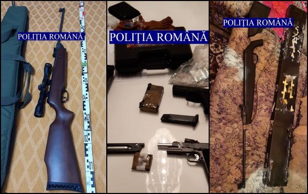Percheziţii în ţară şi alte 36 de judeţe pentru găsirea de arme introduse în ţară prin firme de curierat
