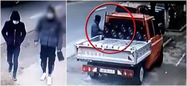 Doi puști din Găești, filmați când fură dintr-o mașină, în plină zi. Adolescenții sunt căutați de poliție