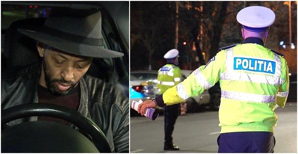 Razie de amploare în Capitală. Printre şoferii opriți de poliție a fost şi Kamara: "Recomand să iei un taxi dacă ai băut"