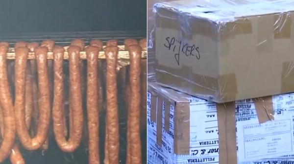 Lungul drum al pachetului cu "bunătăţi" din ţară şi până la românii din "afară". Sarmalele şi cârnații le alină românilor plecaţi dorul de rude şi familii