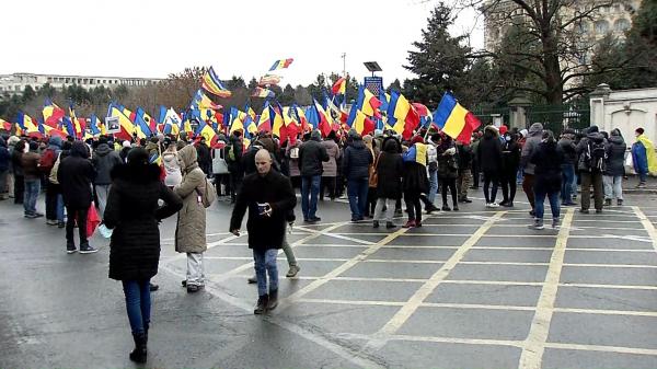 Anchete şi amenzi după protest: un bărbat avea la el o mască de gaze, un cuţit şi o staţie de emisie recepţie