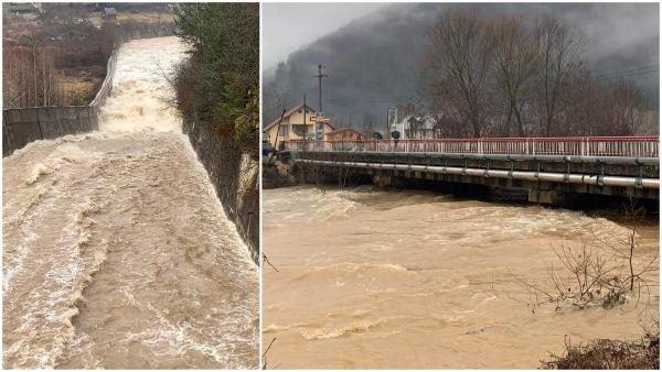 Furia apelor face ravagii în Apuseni, este cod roșu de inundații pe râul Arieș. Mesaj RO-Alert pentru populație