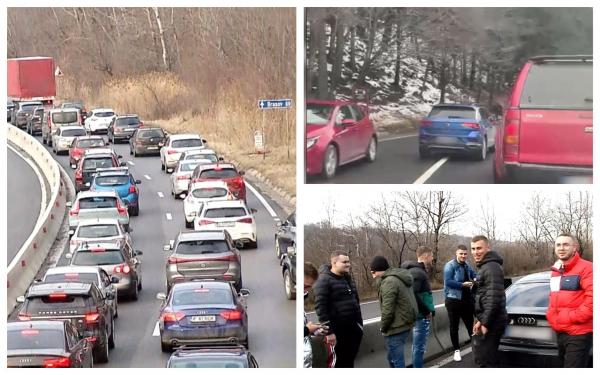 Experiment Observator: Drumul către Revelionul de la munte, parcurs în șapte ore, în loc de două și jumătate. ”Petrecem în mașini!”