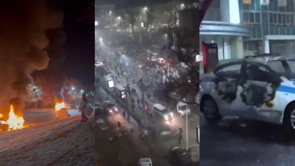 Scene de război, după ce prețul carburanților a explodat în Kazahstan. Guvernul a fost demis după protestele violente