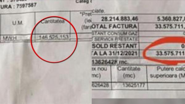 Factura de 6.7 milioane de euro primită de bătrâna din Vaslui, corectată de 2 ori. Cu un aragaz și un boiler are de plătit 200 de lei
