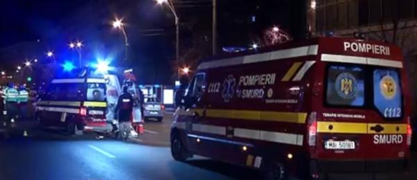 Un pieton a fost spulberat pe trecerea de pietoni, în Bucureşti. Impactul a fost atât de violent încât bărbatul a fost aruncat la 50 de metri