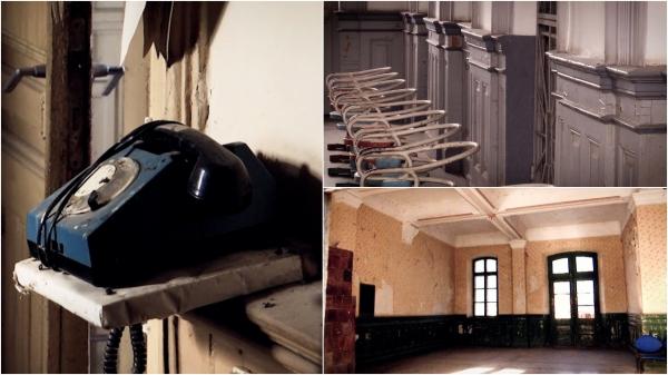 Imaginea dezolării: Gări-monument, lăsate în paragină. Rugina a ''mușcat'' metalul, pereţii scorojiţi au căzut pradă degradării